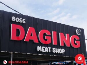 huruf timbul neon box