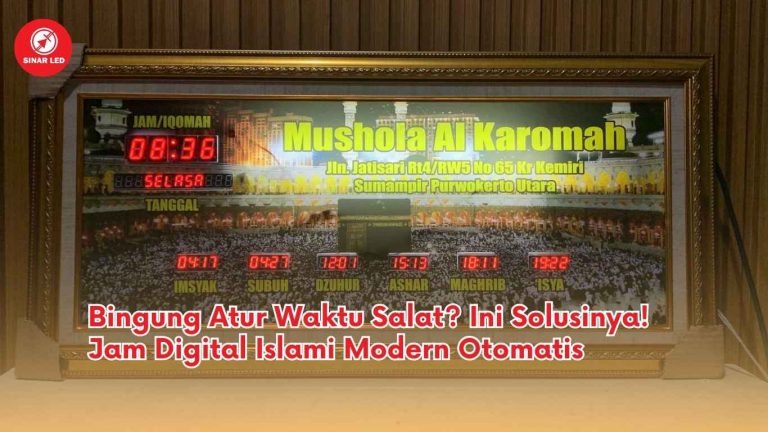 Bingung Atur Waktu Salat? Ini Solusinya! Jam Digital Solat Islami Modern Otomatis